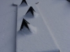 Pyramiden im Schnee